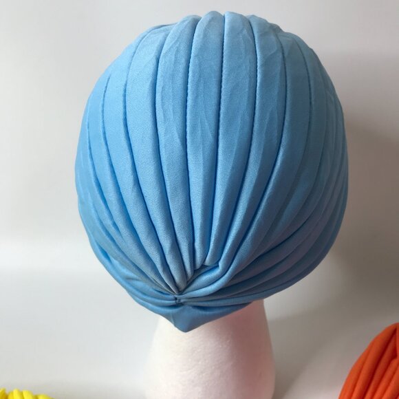 6 Pack Assorted Colors Women's Stretchy Turban Head Coverings - Picture 2 of 11